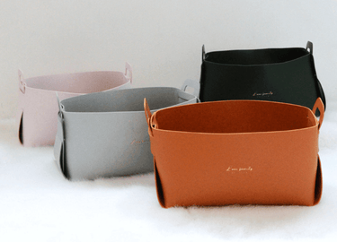 Modern Home Organizer & Storage | Make Up Container | Large Basket - Taylorson