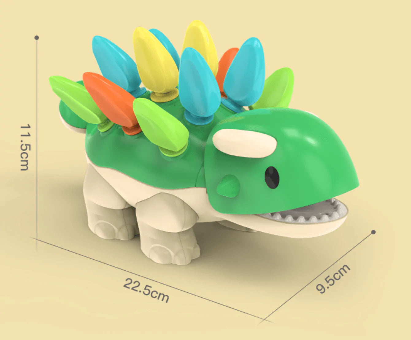 Montessori Dinosaur Spike Sorting Matching Fine Motor Skills Development Toy - Taylorson