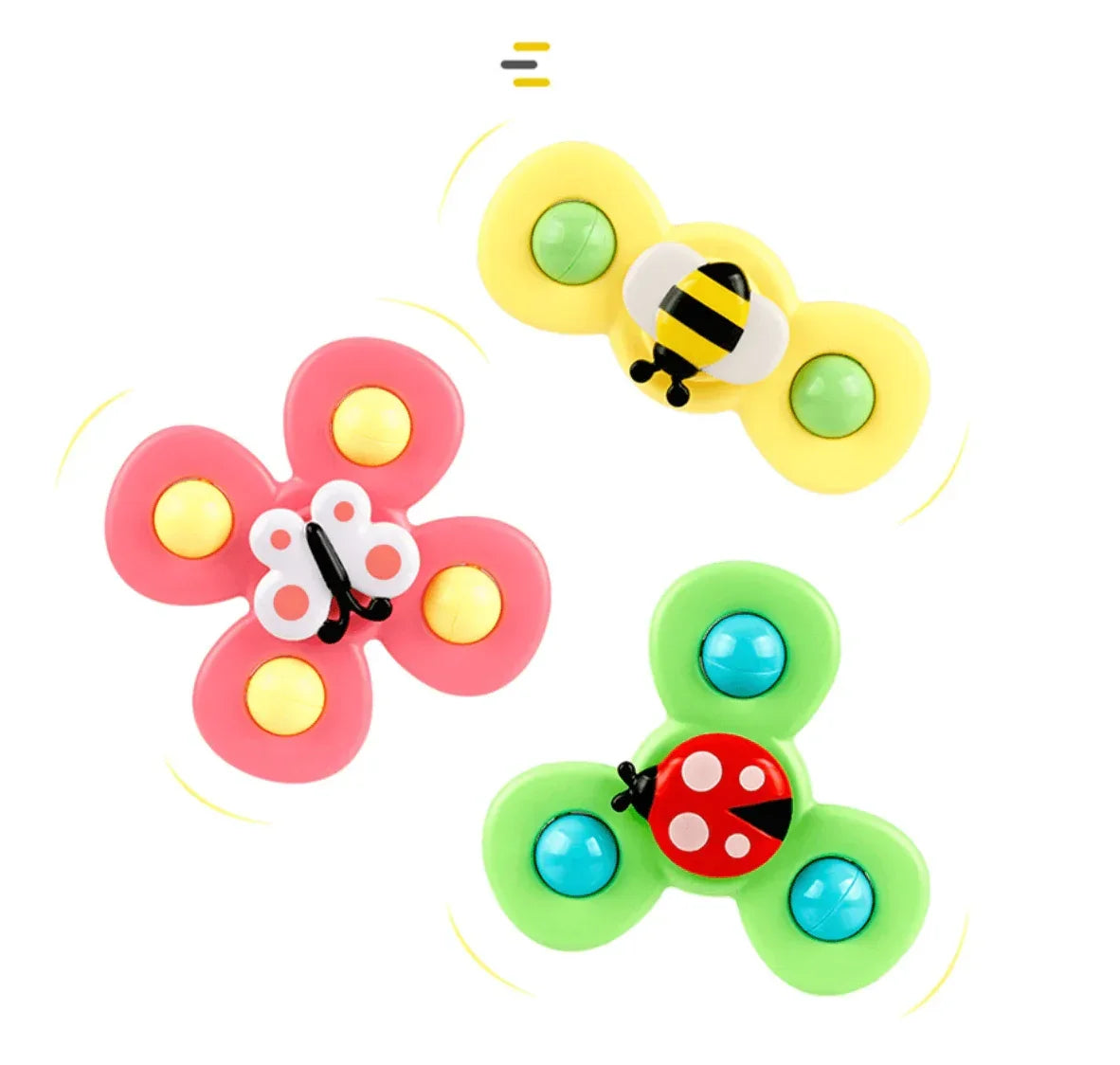 Rotating Spinner Musical Rotating Sensory Spinner Fidget Toys with Suction Cup - Bugs