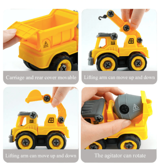 My Little Engineer & Mechanic DIY Building Truck Toys (4pcs set) - Taylorson