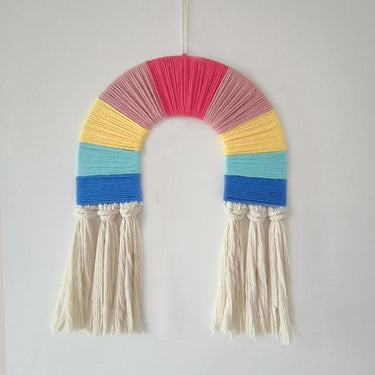 Nordic Style Handmade Woven Rainbow Macrame Wall Hanging Kid Room Decor *Clearance - Taylorson