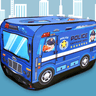 Portable Kids Indoor Play Tent Playhouse - Police Car - Taylorson