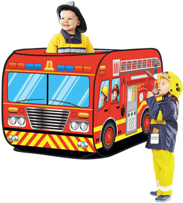 Portable Kids Play Tent Playhouse - Fire Engine - Taylorson