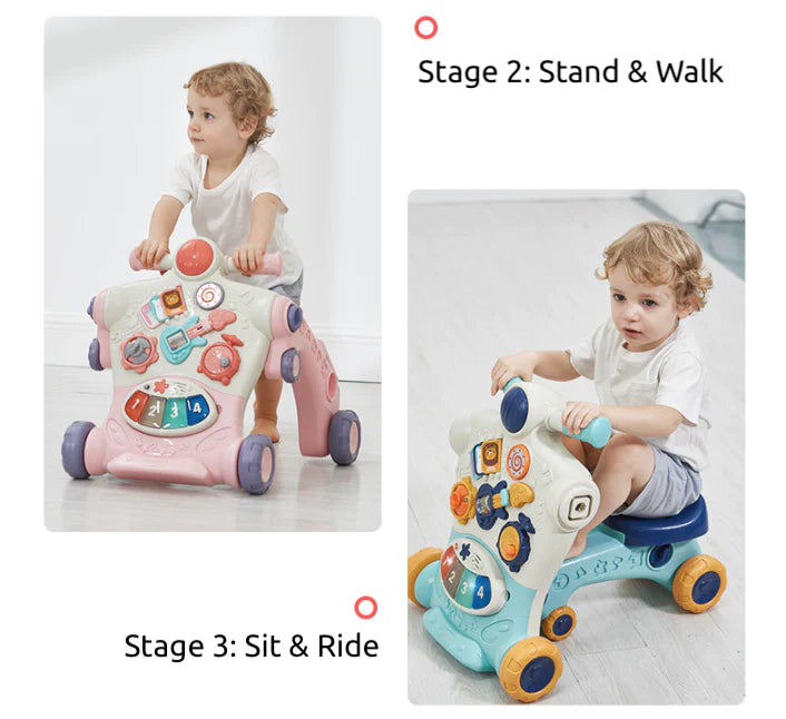 Premium 3-in-1 Baby Walker + Ride On - Taylorson