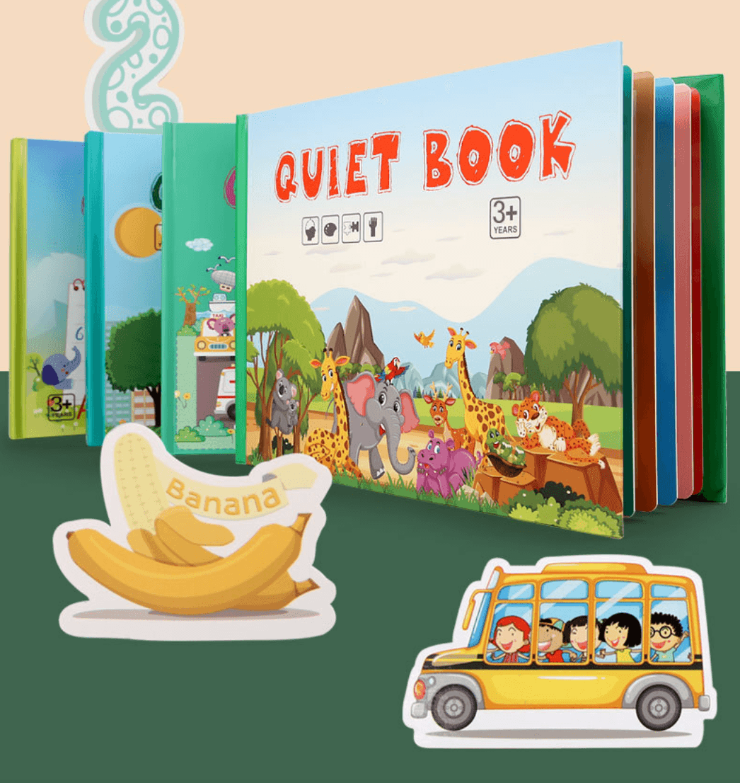 Montessori Early Childhood Educational Activity Busy Quiet Book - Taylorson