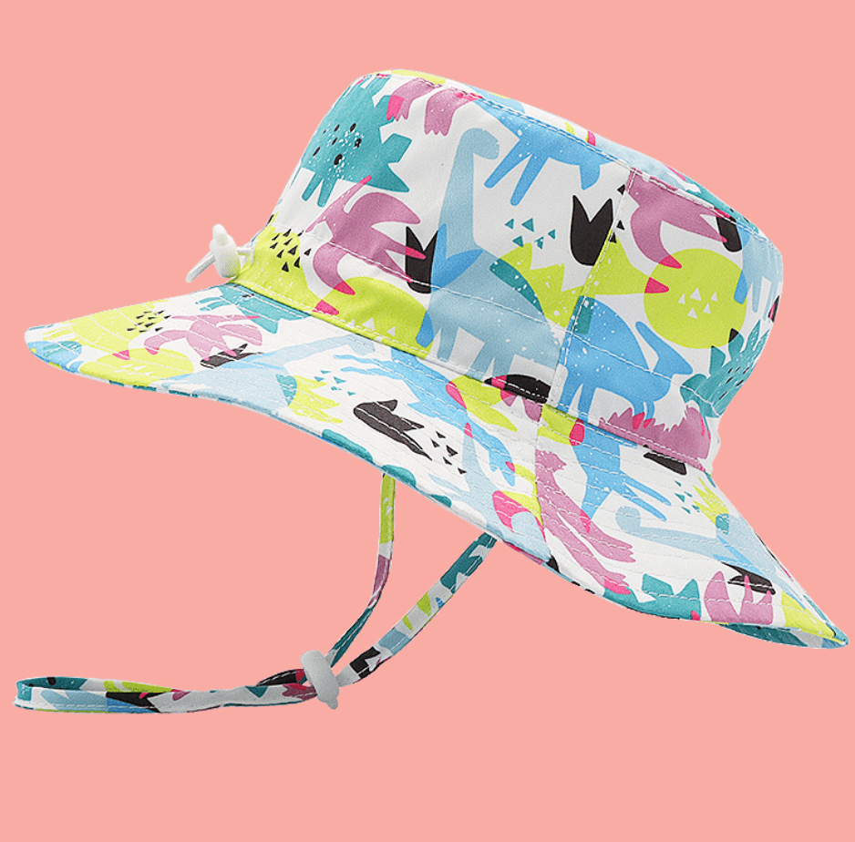 Quick Drying Kids Sun Hat | Bucket Hat - Dinosaur (6 months - 5 years) - Taylorson