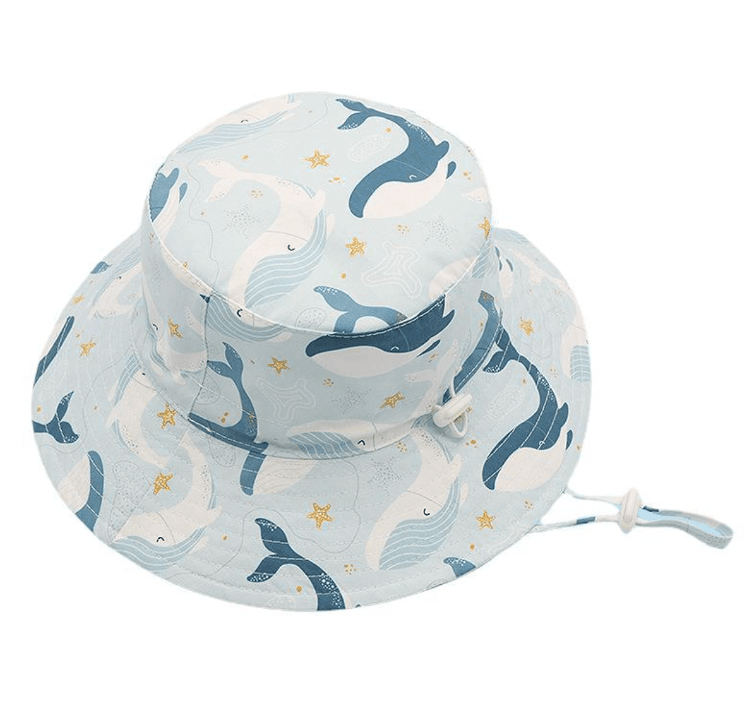Quick Drying Kids Sun Hat | Bucket Hat - Whale (6 months - 5 years) - Taylorson