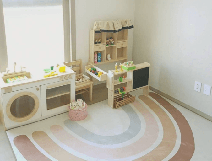 Rainbow Kids Room Decor Rug | Home Rug (145x105cm) - Taylorson