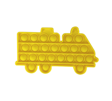 Silicone Push Pop It Bubble Fidget Toy - Fire Engine - Taylorson