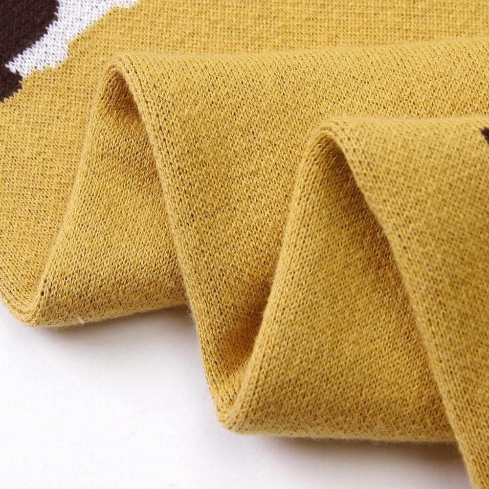 100% Cotton Super Soft Baby Knitted Blanket - Hedgehog - Taylorson