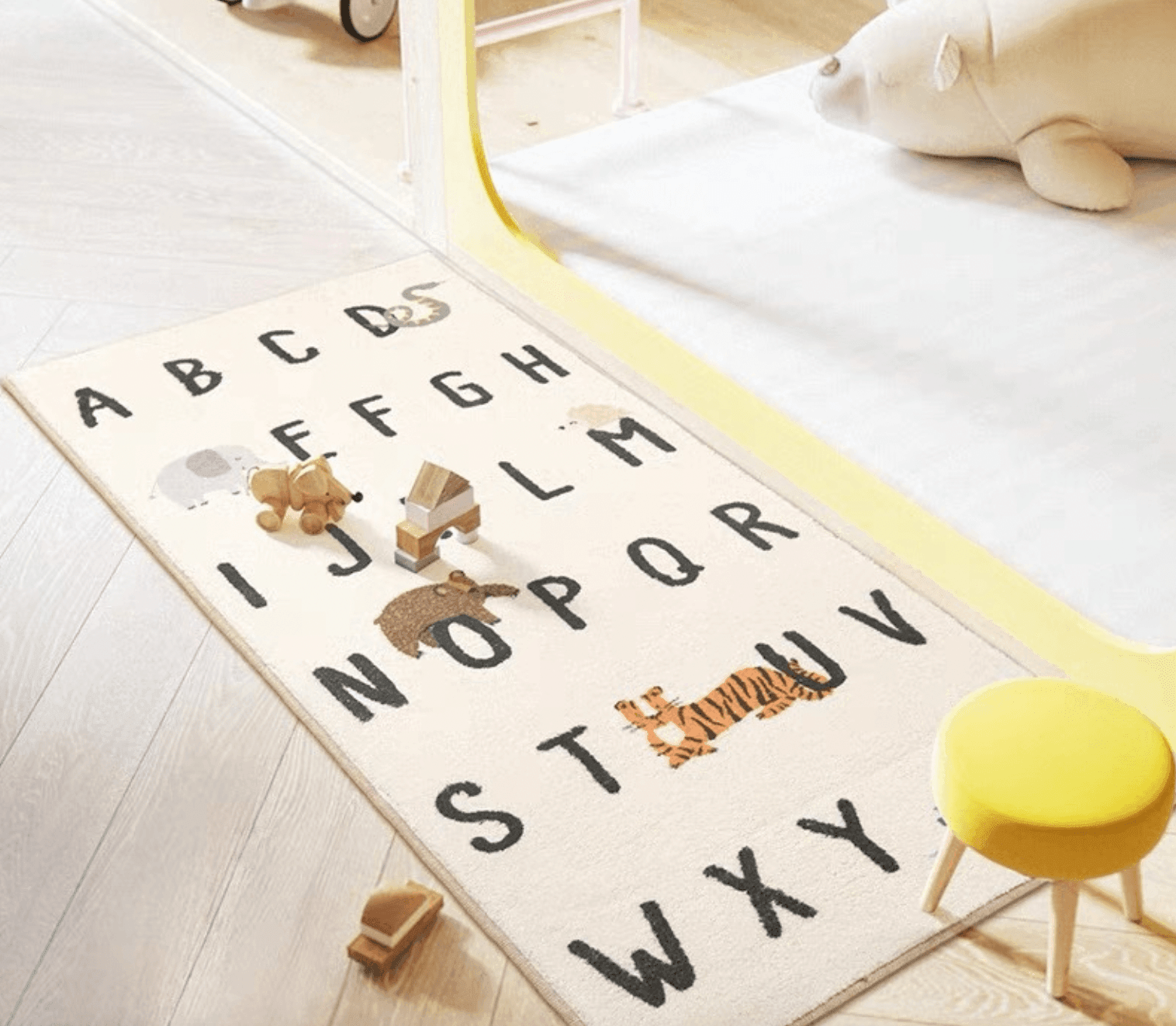 Alphabet Kids Room Rug | Baby Play Mat (120cm x 60cm) - Taylorson