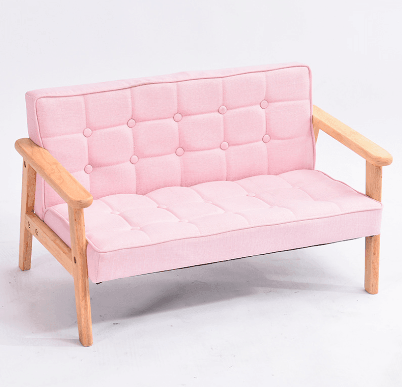 Comfy Kids Wooden Sofa - Single Seat (Blue | Pink) - Taylorson