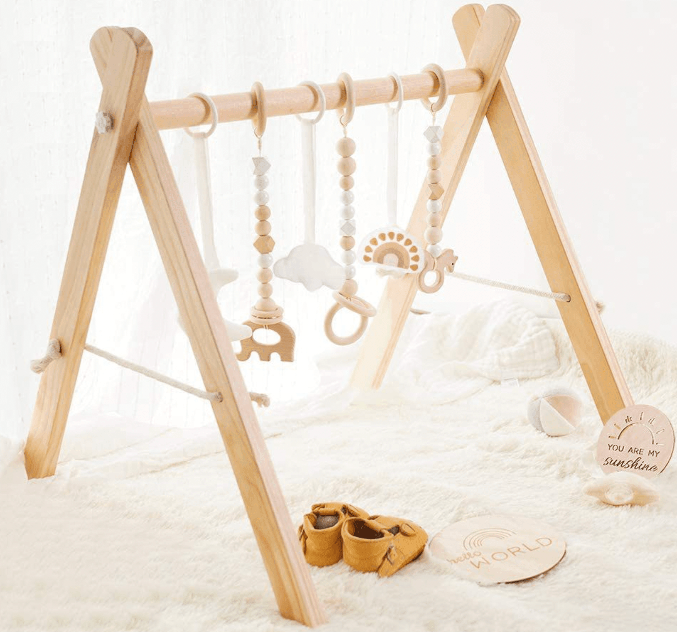 Taylorson Baby Play Gym with 6 Hanging Toys - Taylorson