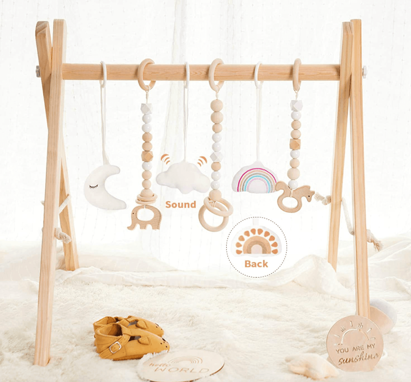 Taylorson Baby Play Gym with 6 Hanging Toys - Taylorson