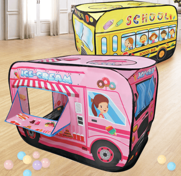 Portable Kids Play Tent Playhouse - Ice Cream Truck - Taylorson