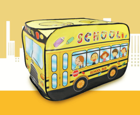 Portable Kids Play Tent Playhouse - School Bus - Taylorson