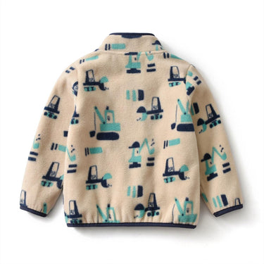 Winter Kids Fleece Jacket - Busy Excavator (2-6 years) - Taylorson