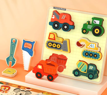 Wooden Puzzle - Construction Vehicles - Taylorson