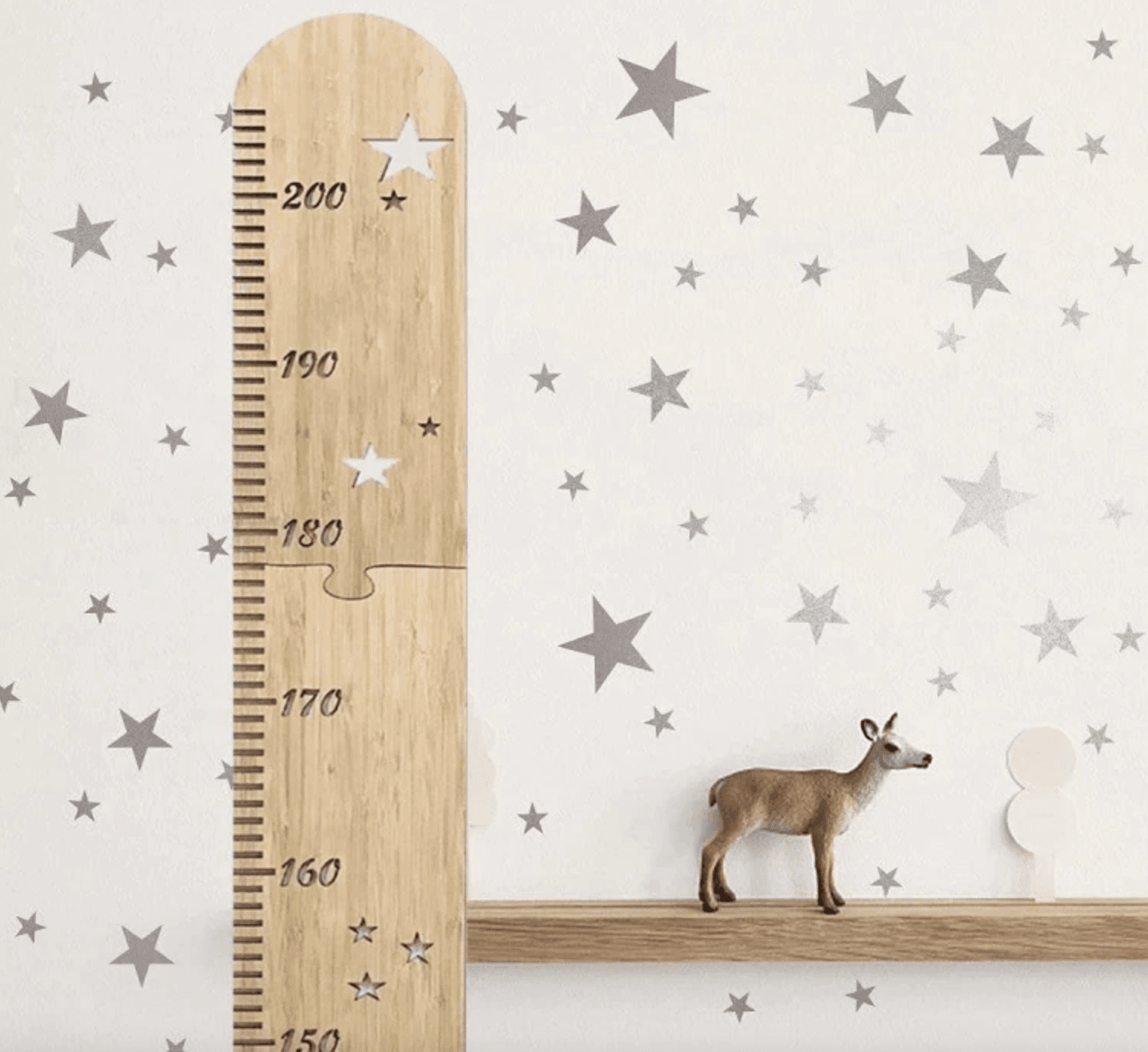 Wooden Ruler Height Growth Chart for Kids - Room Wall Decor - Taylorson