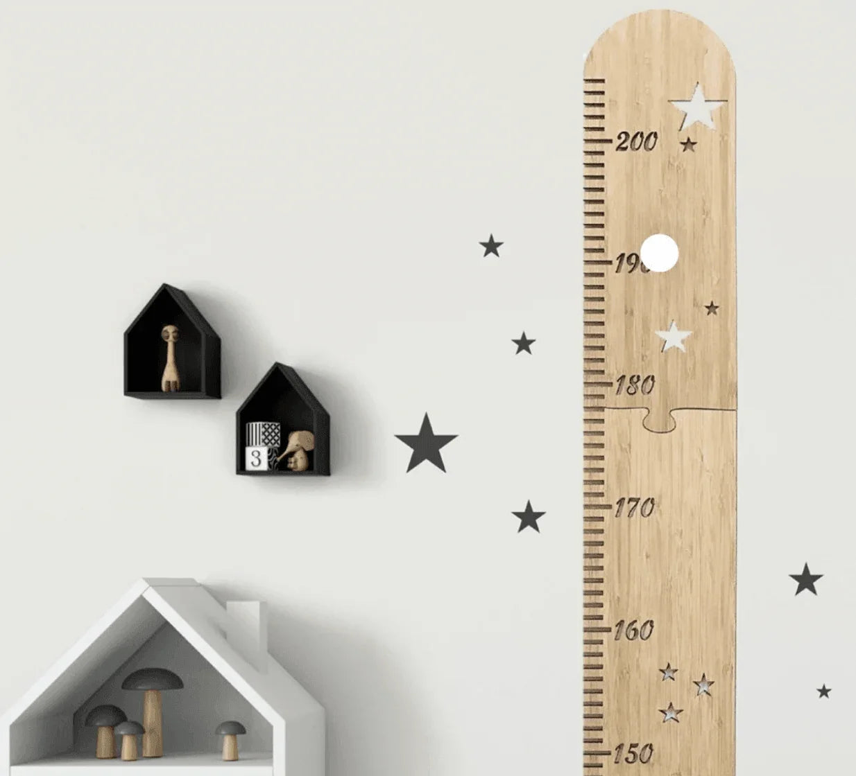 Wall Decor Ruler Wooden Ruler Height Growth Chart for Kids - Room Wall Decor – Taylorson