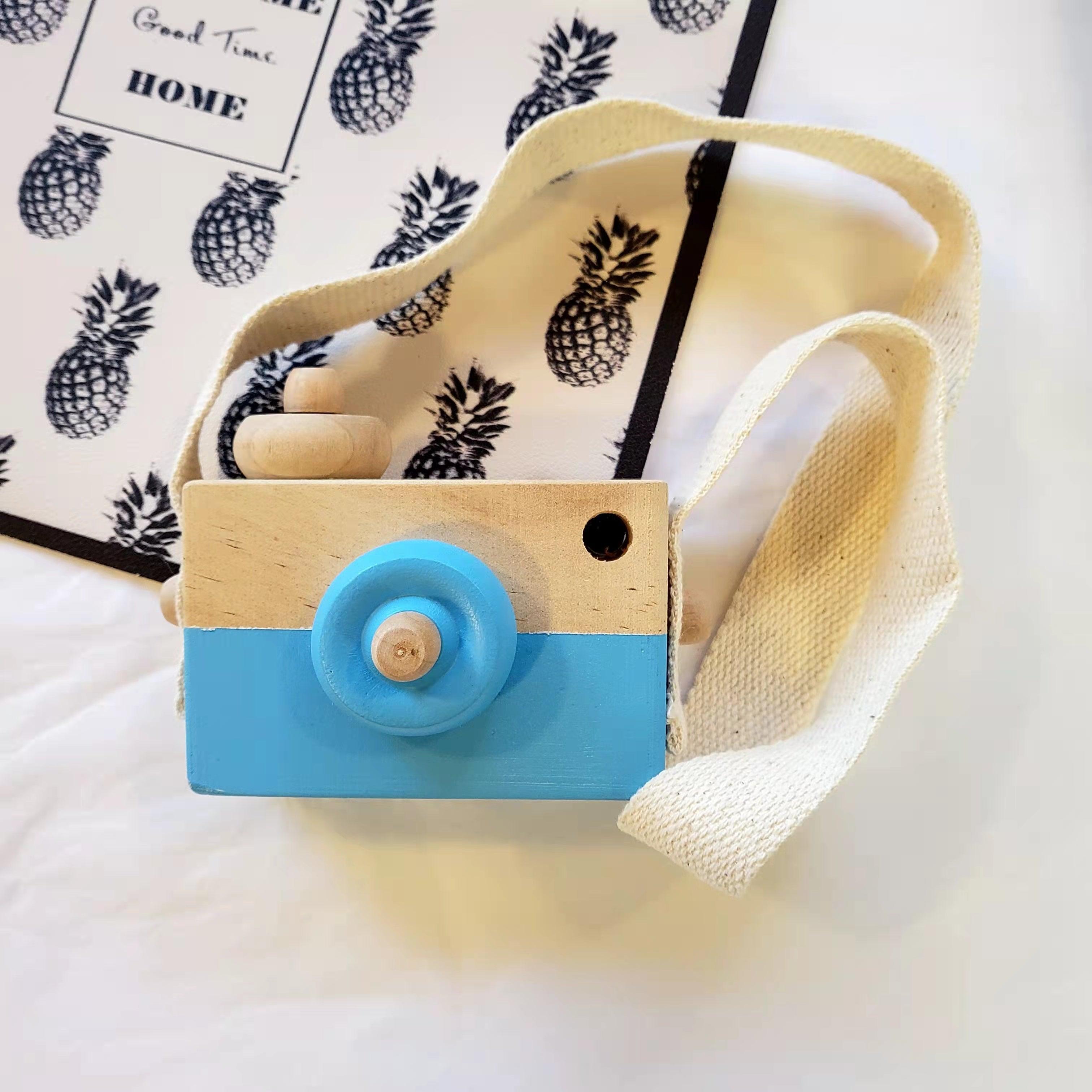 Wooden Toy Camera - Kids Room Decor | Wall Decor - Blue - Taylorson